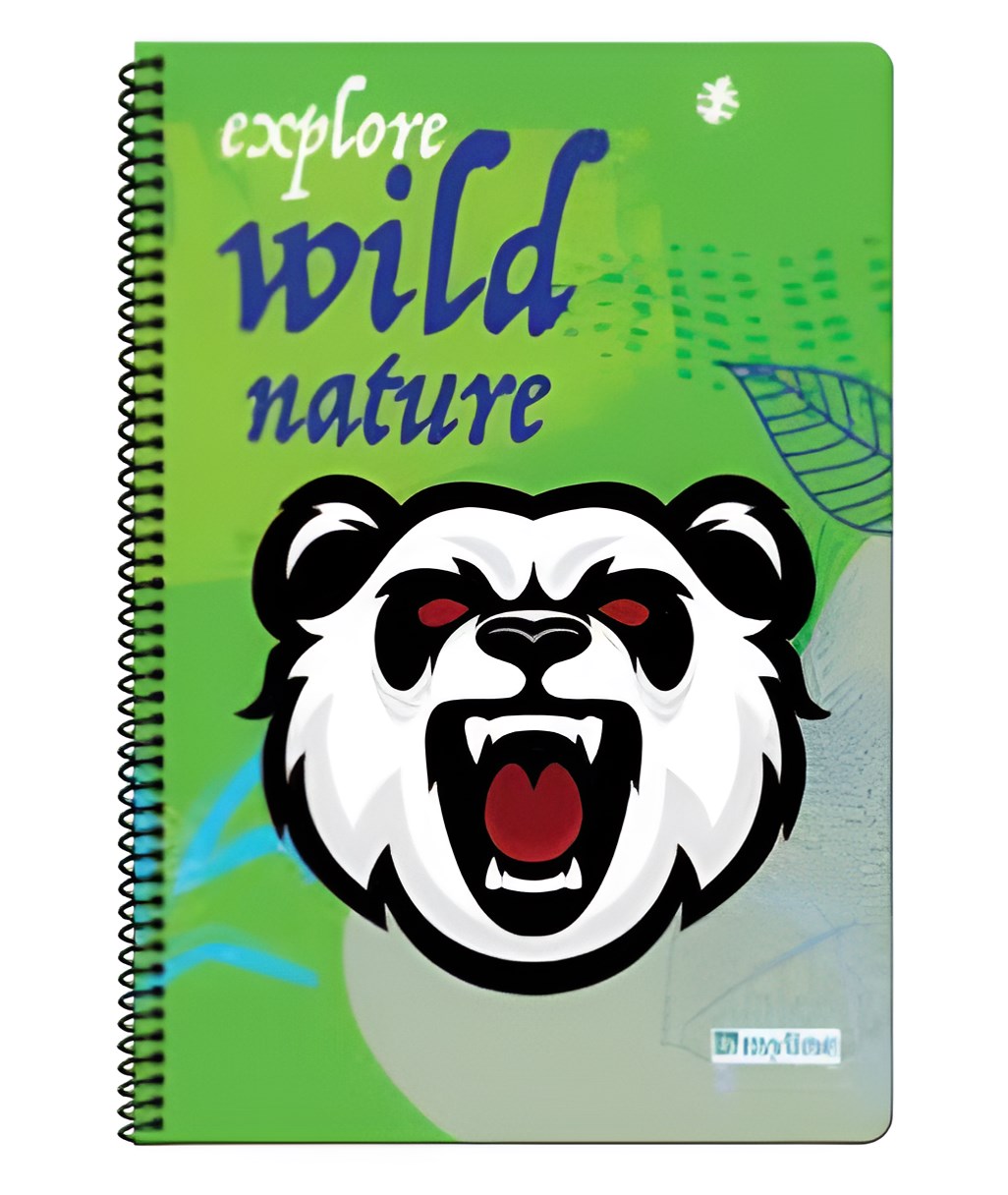 Wıld Anımal A-4 P.P Kapak Çizgili 60 Yaprak