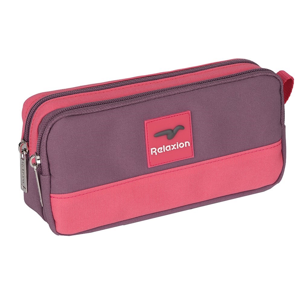 Relaxion Çift Gözlü Kalemlik Mor-Pembe