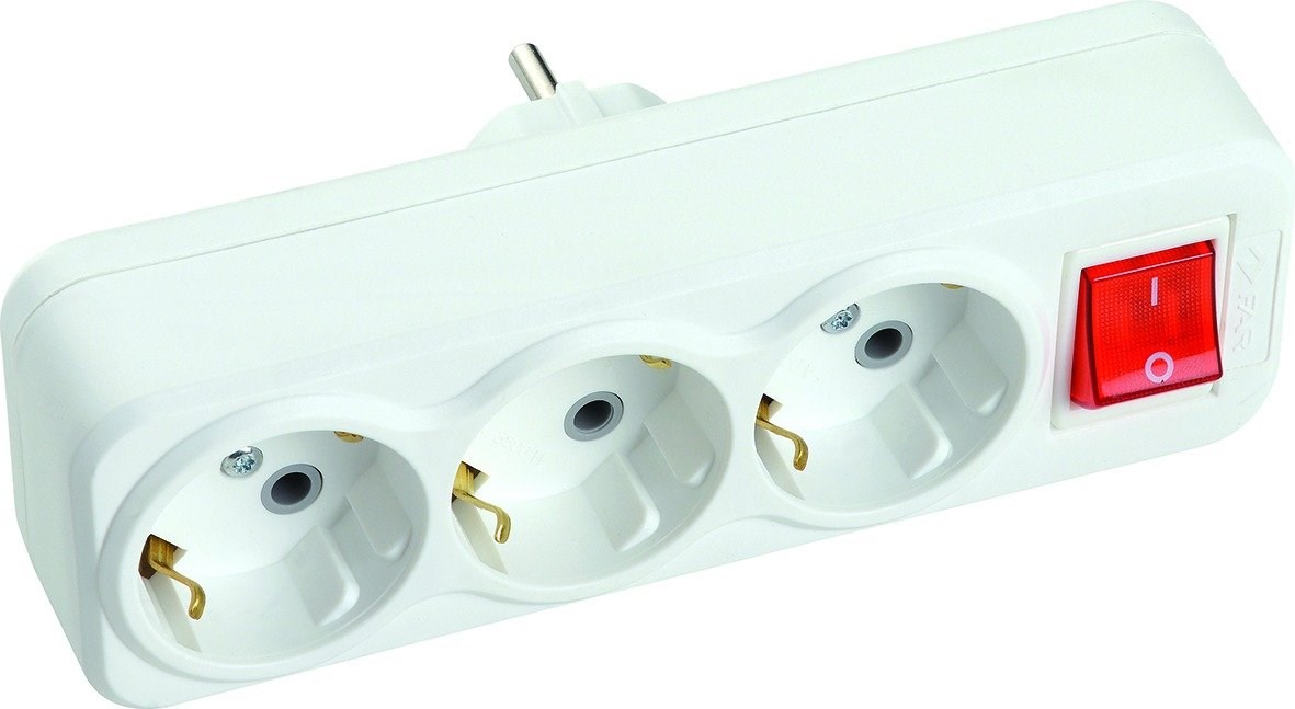 3’Lü Fiş Priz Anahtarlı Golyat