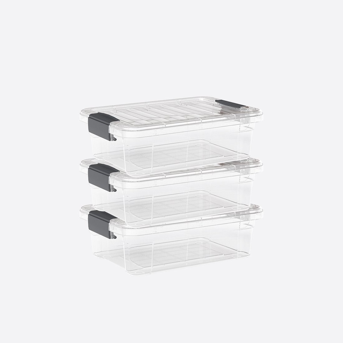 3'Lü 2,2 Lt Lock&Amp;Keep Saklama Kutusu