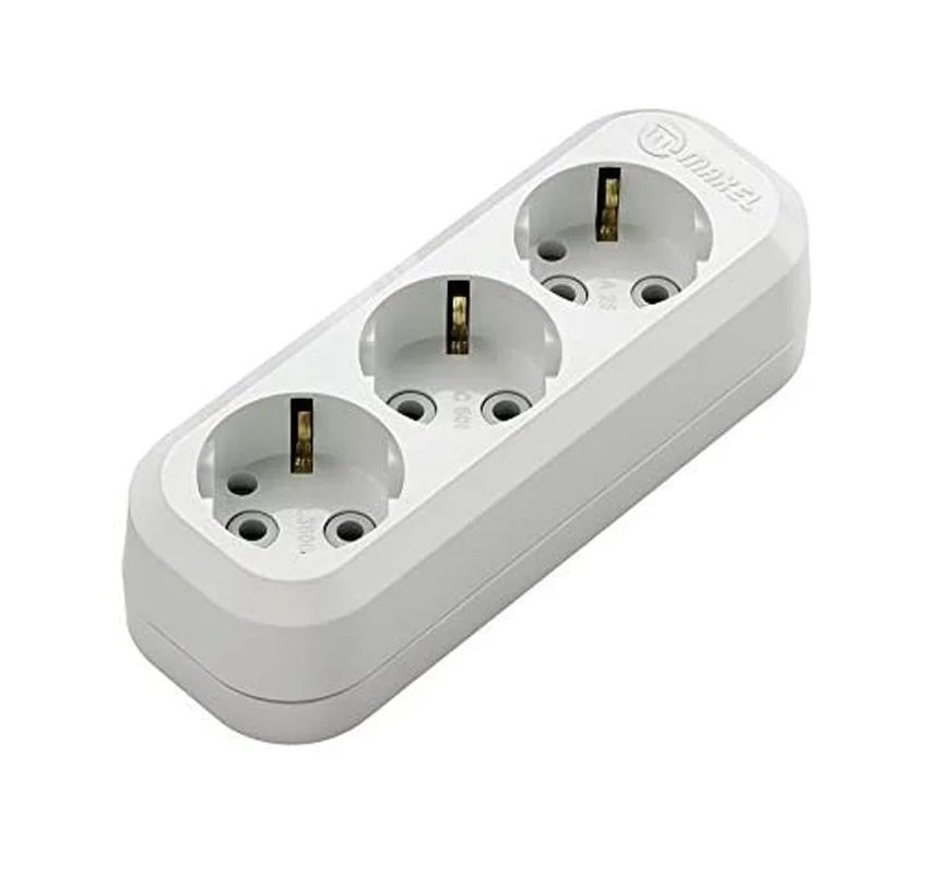 Eko 3Lü Topraklı Grup Priz Klemensli(15)(60)