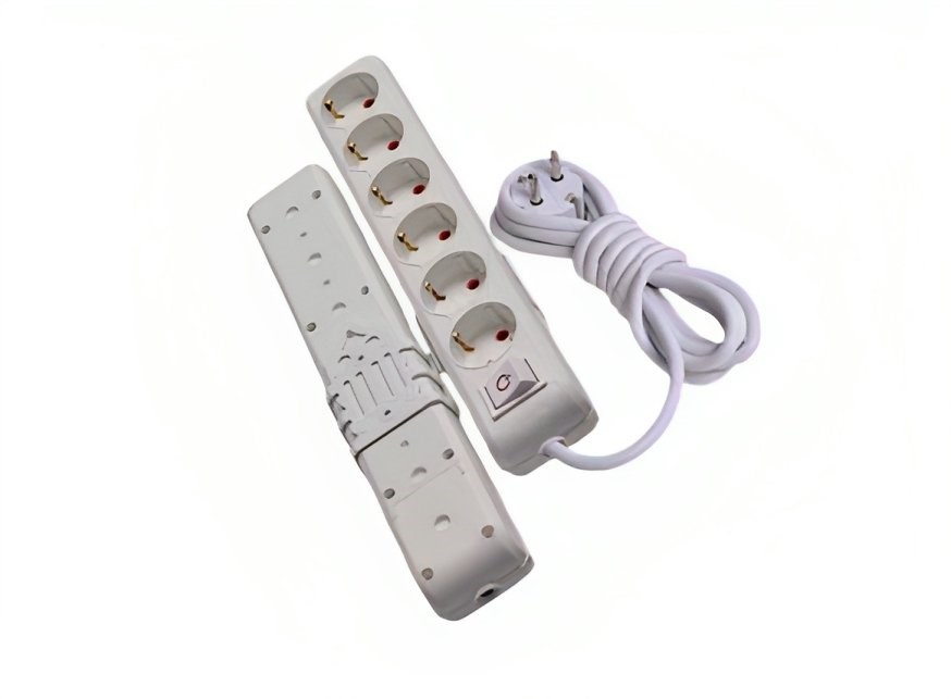 6 Lü Topraklı Grup Priz Anahtarlı 3 Mt