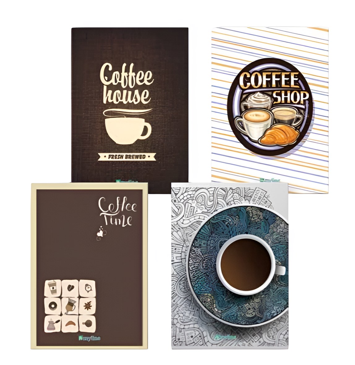 Coffee Sert Kapak Dikişli 14X20 Defter Çizgili 120 Yaprak