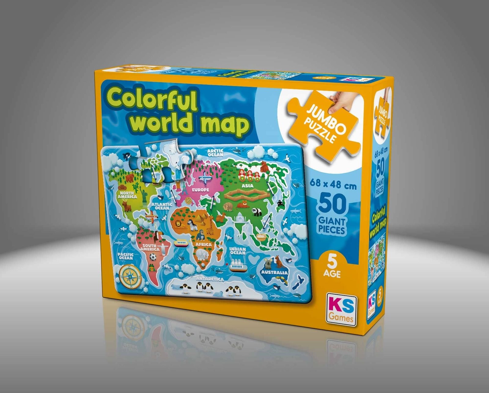 Colorful World Map 50