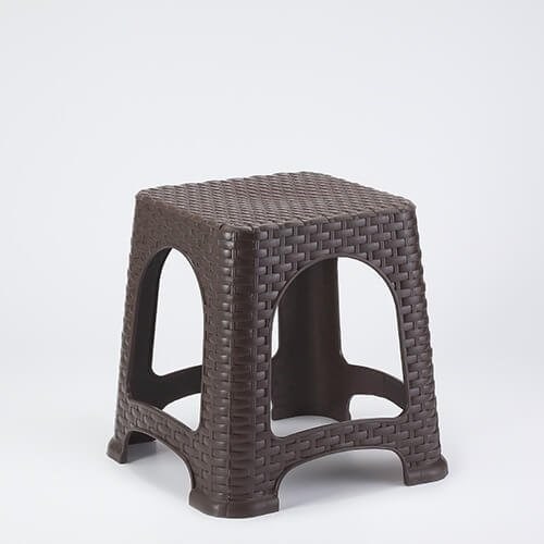 Küçük Hasır Tabure (Siyah)