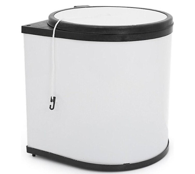 Dolap İçi Çöp Kovası 11 Lt Beyaz (Galvaniz)