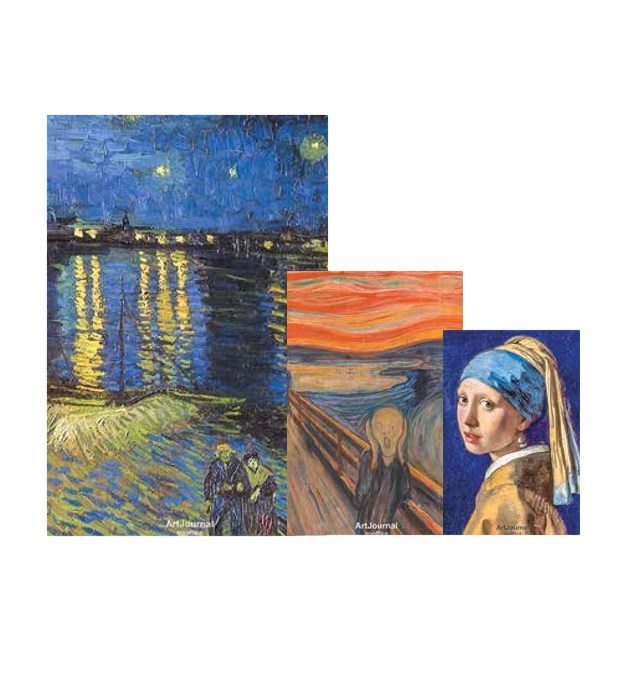 Artjournal  Karton Kapaklı Dikişli A6 36 Yaprak Çizgili