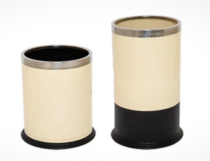 İç İçe Geçmeli Çöp Kovası Krem