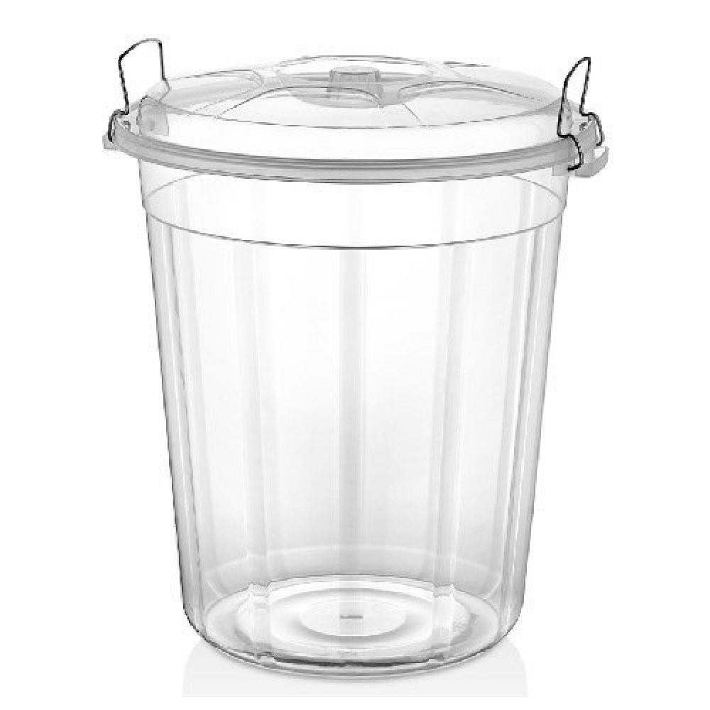 70 No Kilitli Erzak Kovası Şeffaf