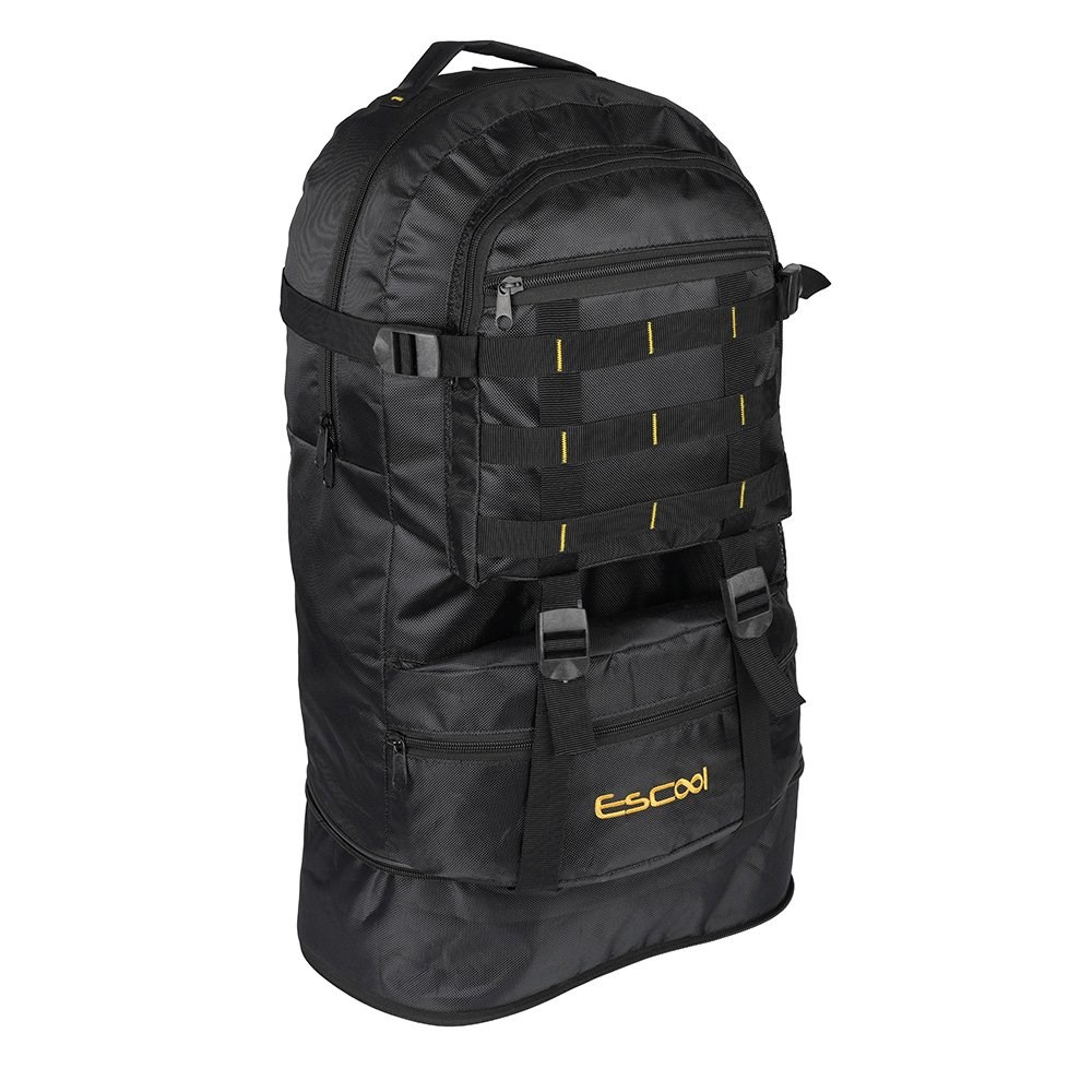 Escool Dağcı Sırt Kolonlu Siyah