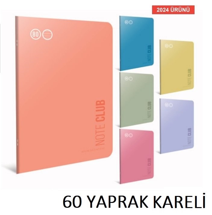 Note Club Tel Dikiş Pp Kpk. A4 Kare Def. 60 Yaprak