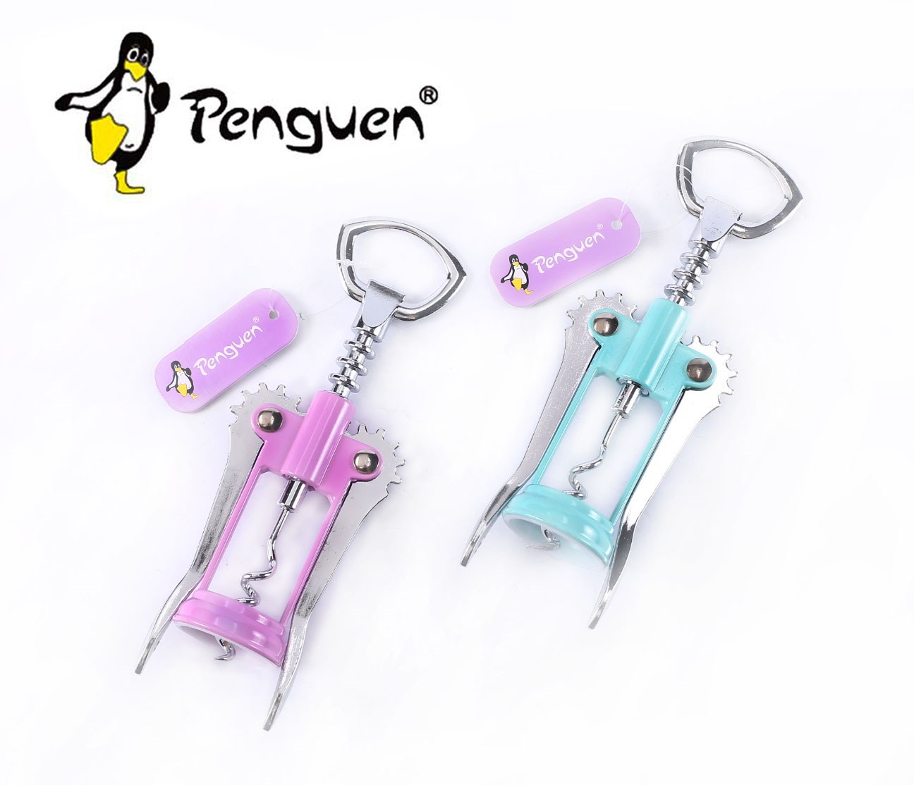 Tirbuşon Açacağı Renkli Saplı **12