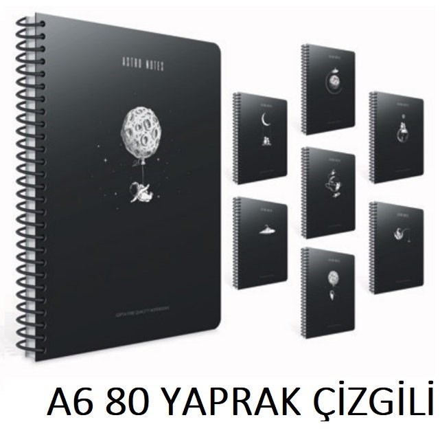 Astro Notes Sp. Karton Kpk. A6 Çizgili Def. 80 Yaprak