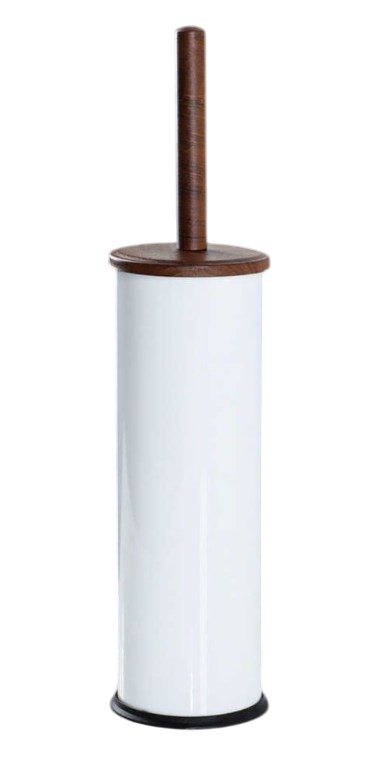 Ahşap Desen Kapaklı Wc Fırçalık Mikro 1