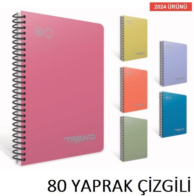 Trend Spiralli Pp Kpk. A4 Çizgili Def. 80 Yaprak