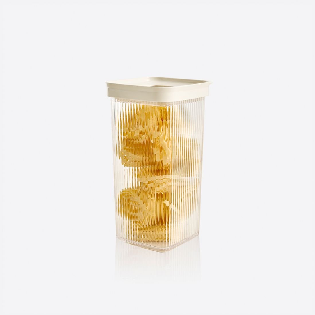 1650 Ml Çizgi Desenli Kare Lüks Food Container