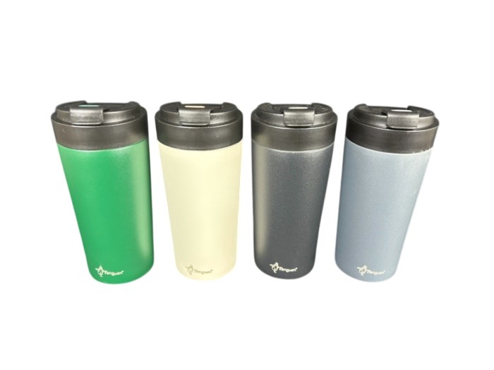 380 Ml Flip Kapak Çelik Mug