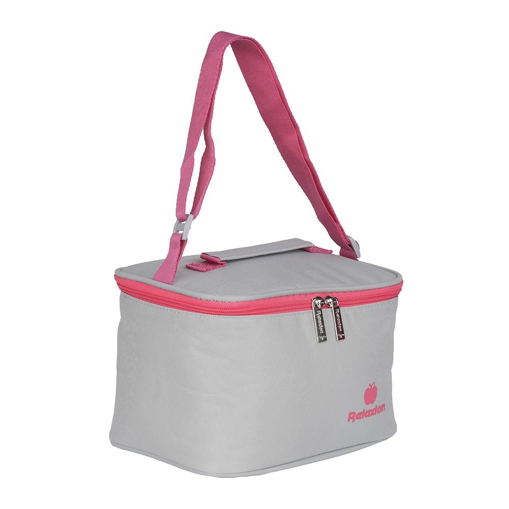 Şapkalı Beslenme Çantası Beyaz Pembe