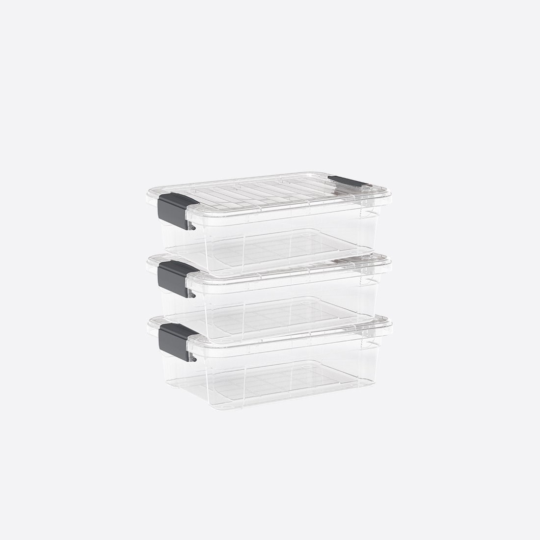 3'Lü 1,2 Lt Lock&Amp;Keep Saklama Kutusu