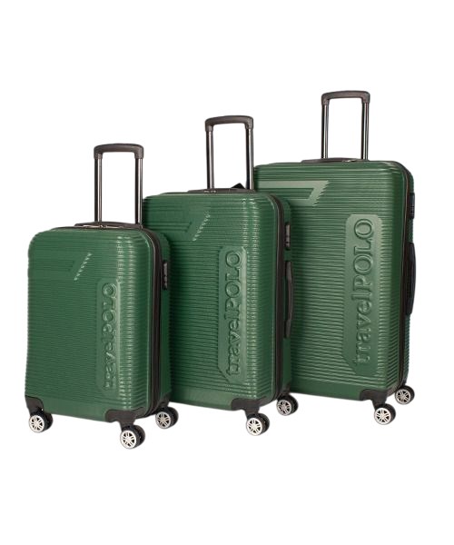 Abs Plastik Valiz Haki 3'Lü