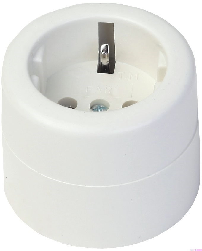 Sıva Üstü Yuvarlak Topraklı Priz