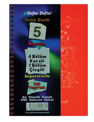 Star P.P Kapak A-5 Ayraçlı 4+1 150 Yaprak