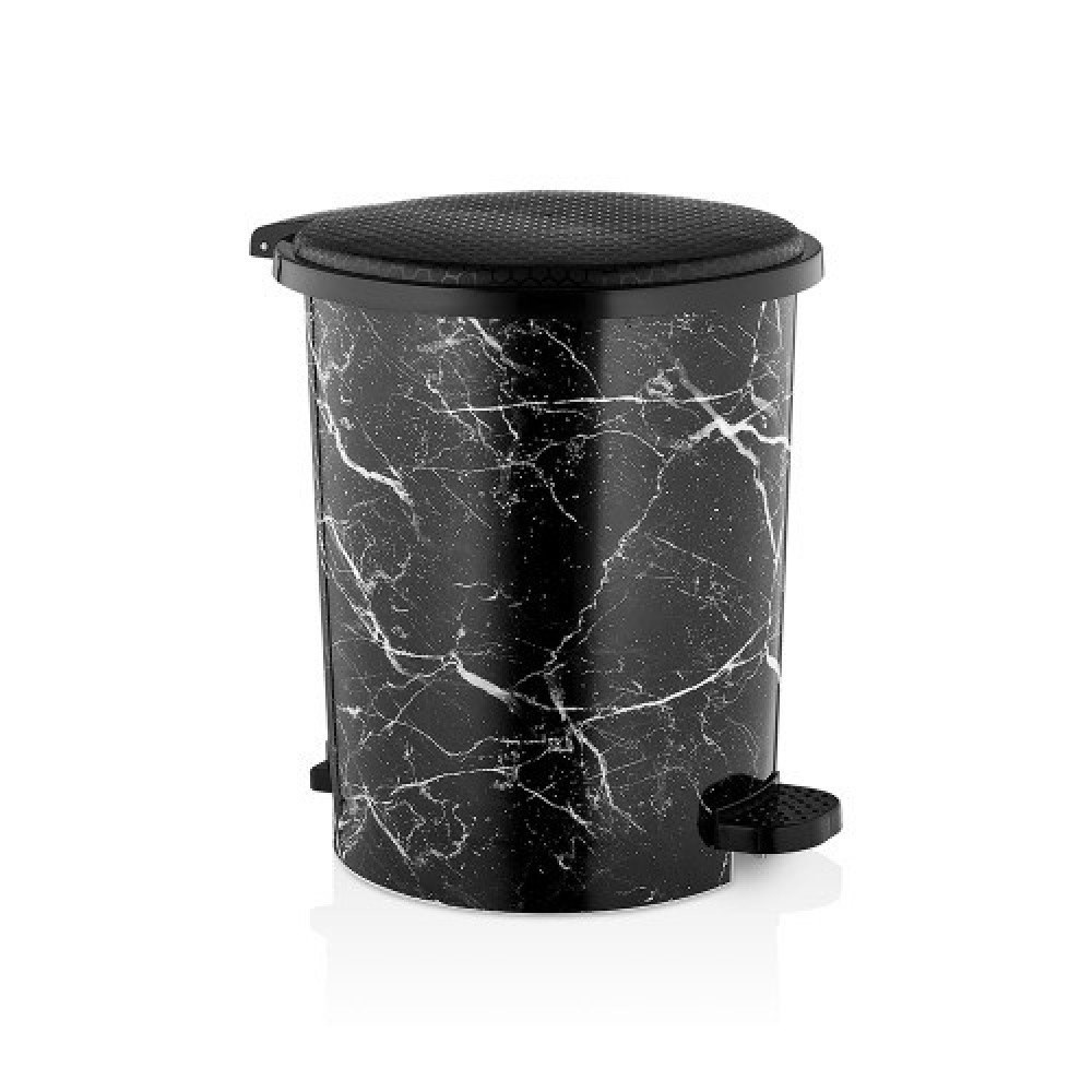 3 No Desenli Pedallı Çöp Kovası - 12 Lt