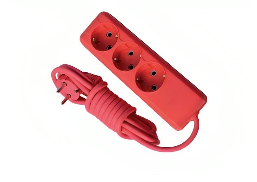 3 Lü Topraklı Grup Priz 3 Mt           ( Renkli )