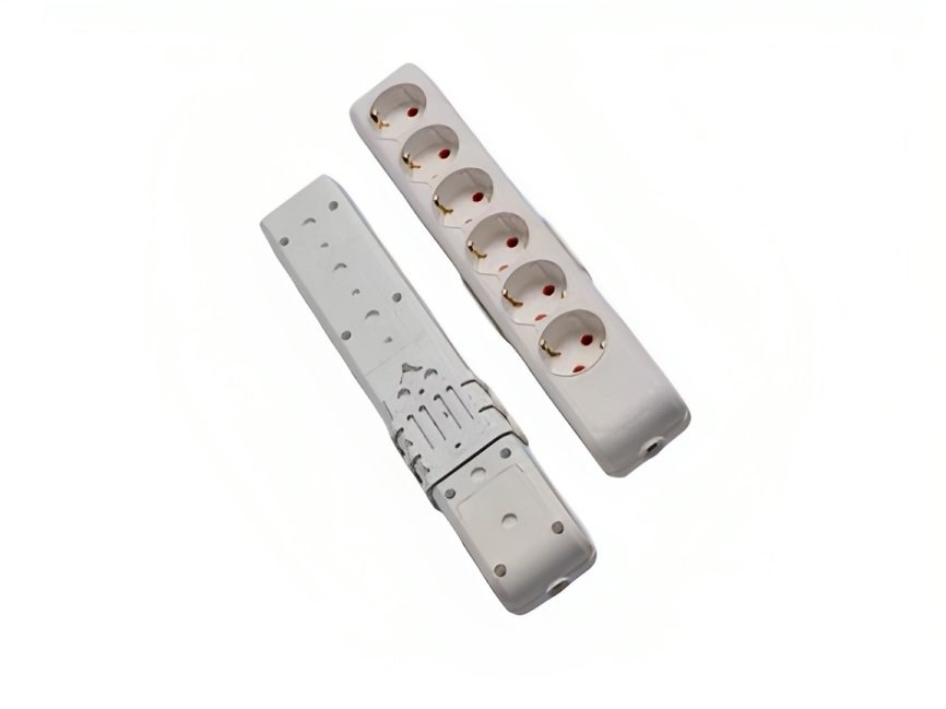 6 Lı Topraklı Grup Priz Klemensli