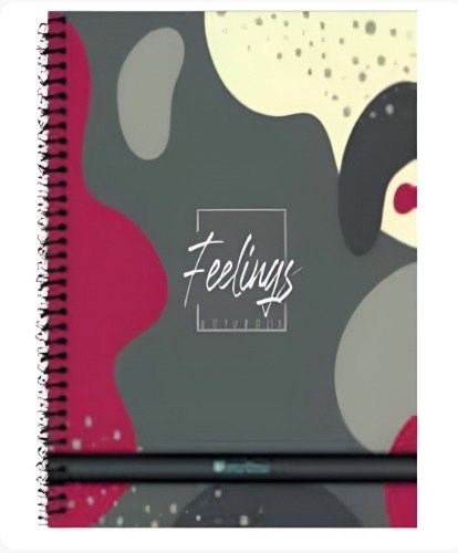 Feelings Sert Kapak Dikişli 14X20 Defter Çizgili 120 Yaprak