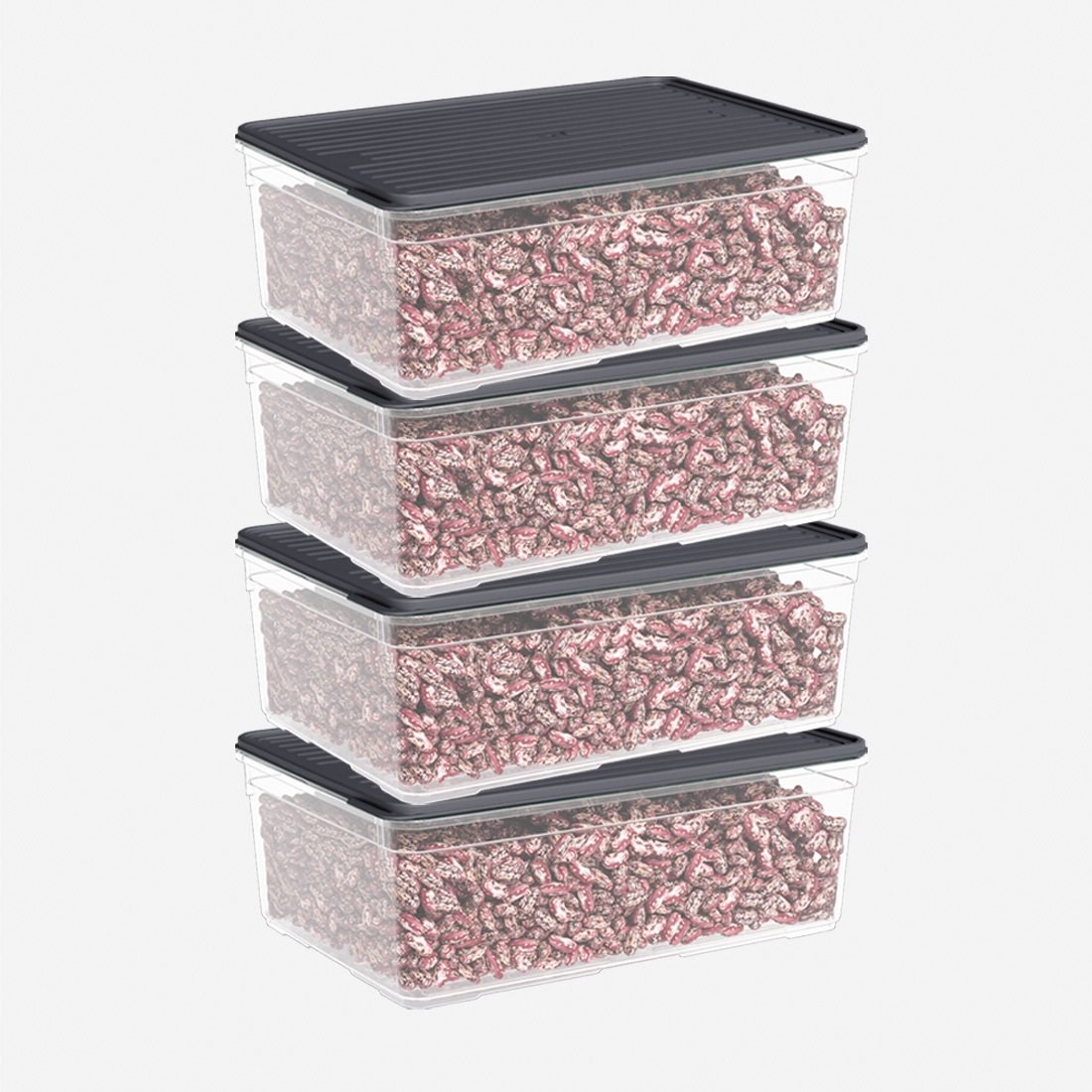 4'Lü 4300 Ml Smart Container Set