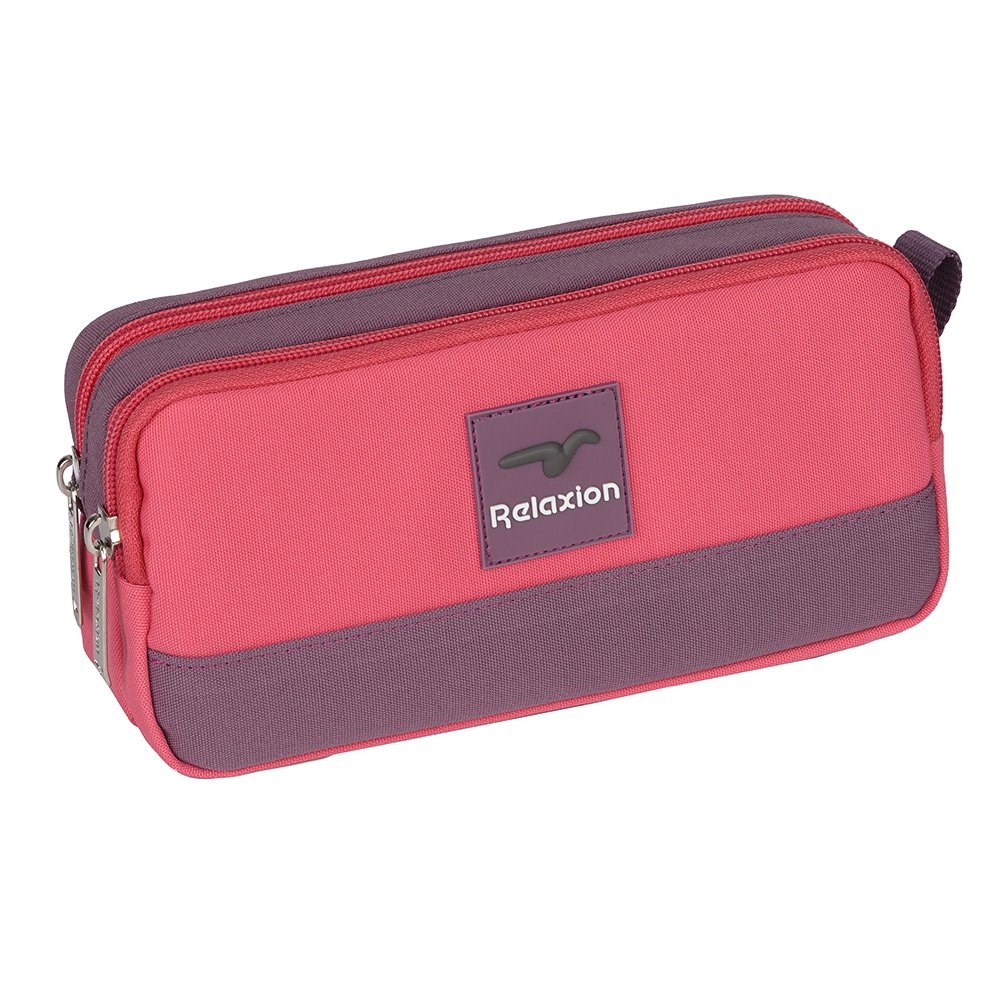 Relaxion Çift Gözlü Kalemlik Pembe-Mor