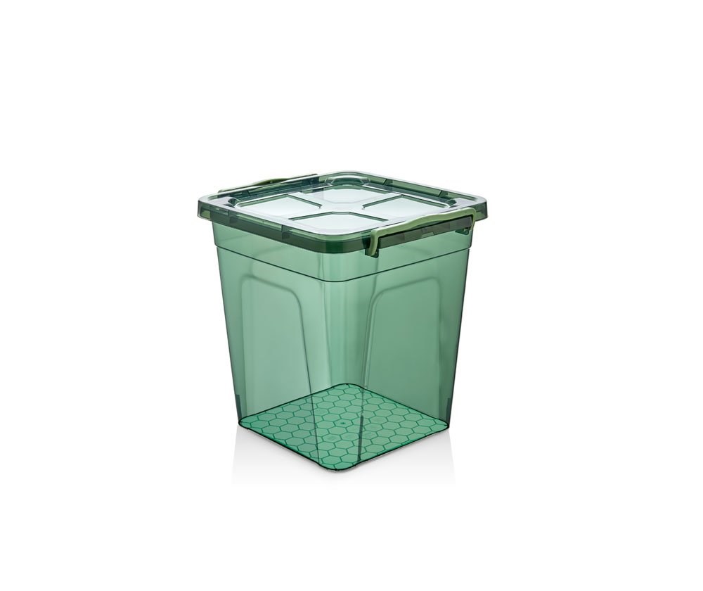 Green - 3 No Derin Erzak Saklama Kabı - 10 Lt