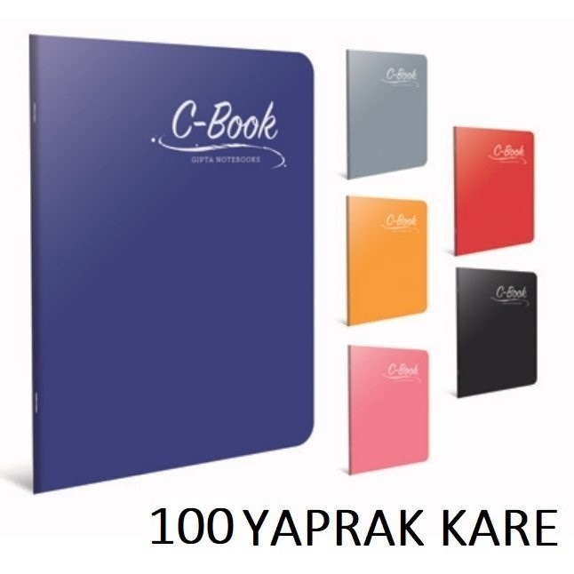 C Book Tel Dikiş Pp Kpk. A4 Kare Def. 100 Yaprak