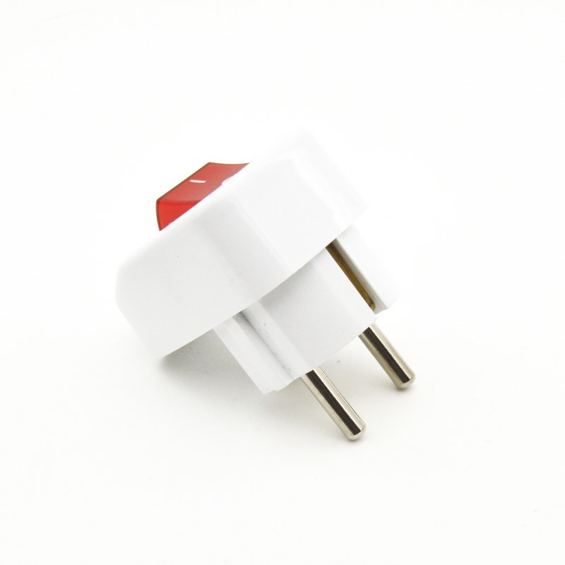 Nil Topraklı Erkek Fiş Anahtarlı Beyaz(40)