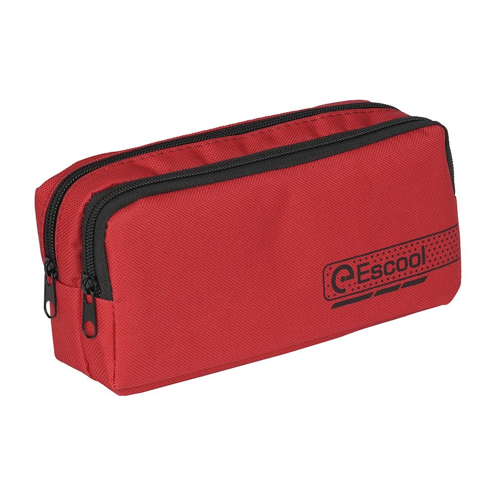 Escool Çift Gözlü Kalemlik Kırmızı