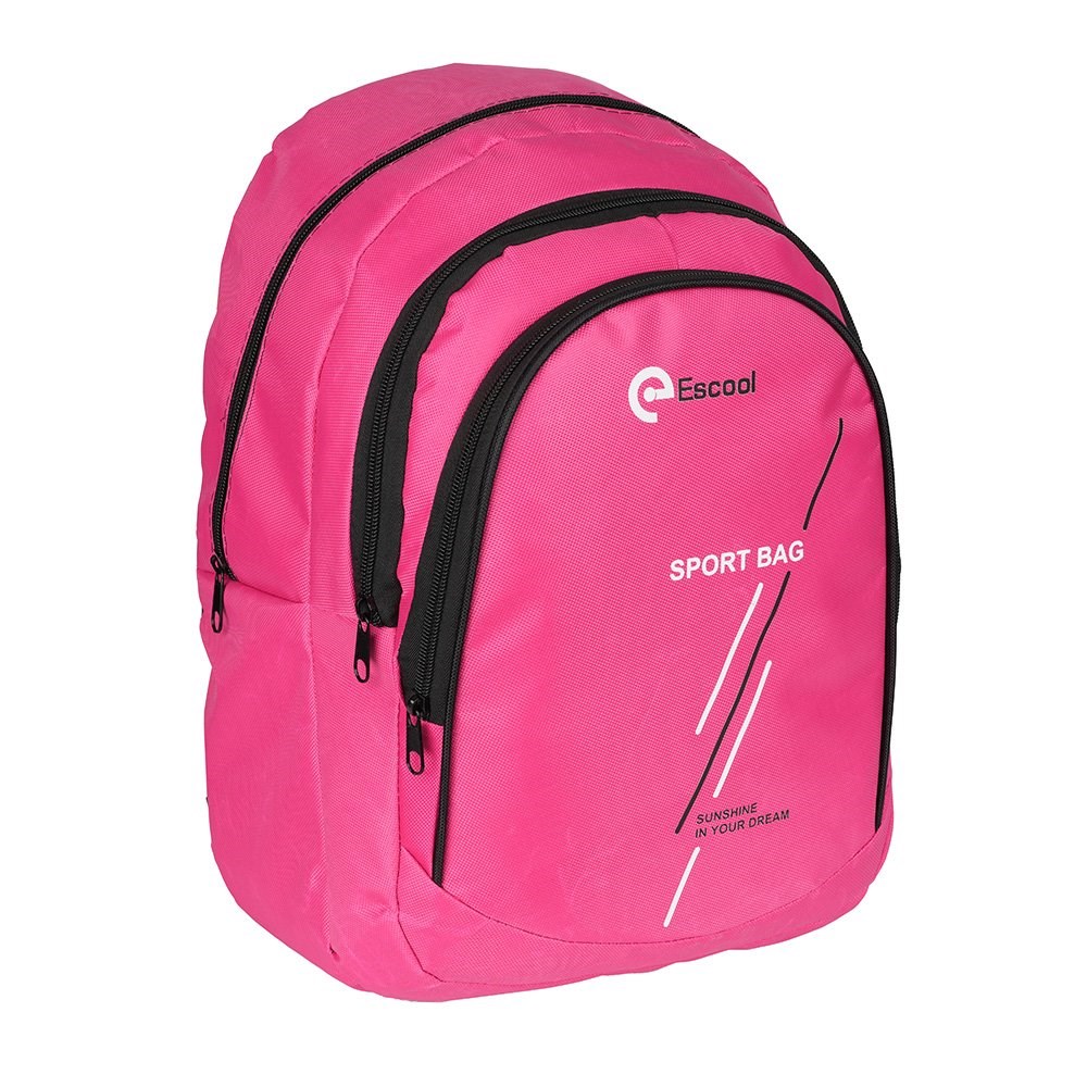 3 Gözlü Sport Sırt Çantası Pembe