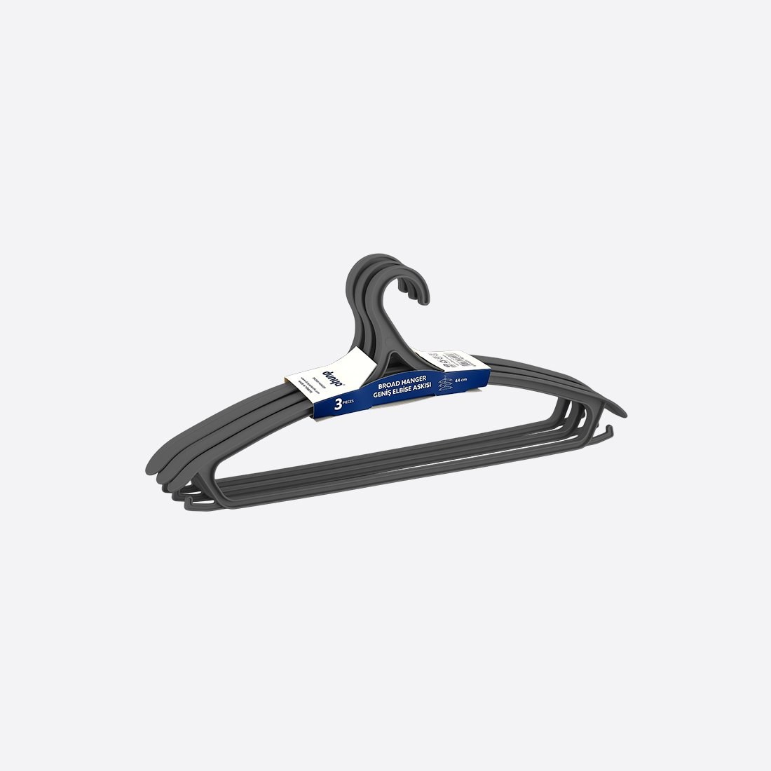 44 Cm Geniş Elbise Askısı (3 Ad.)