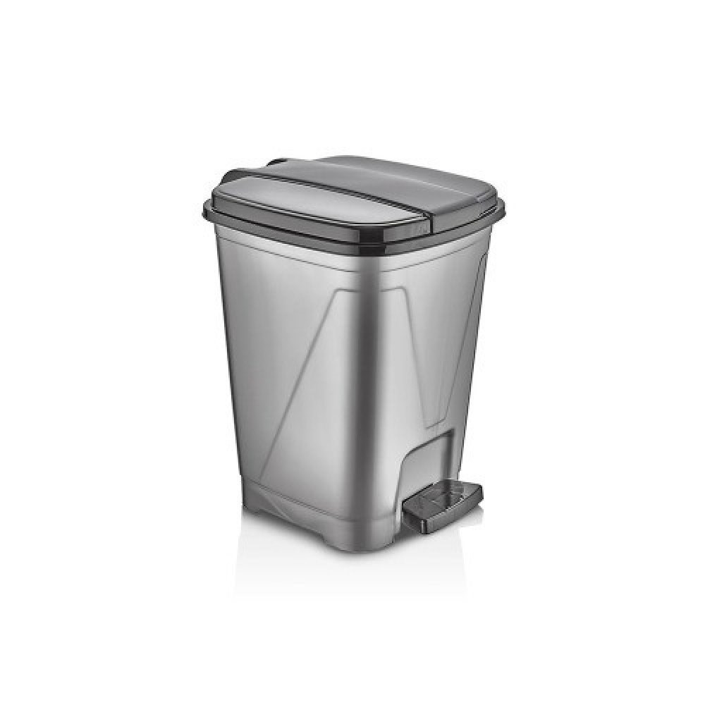 1 No Kare Pedallı Çöp Kovası - 5 Lt