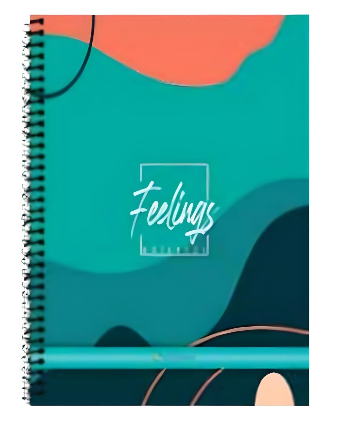 Feelings Sert Kapak Spiralli 17X24 Defter Kareli 120 Yaprak