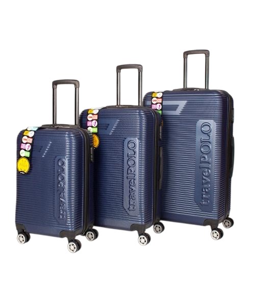 Abs Plastik Valiz Sax Mavi 3'Lü