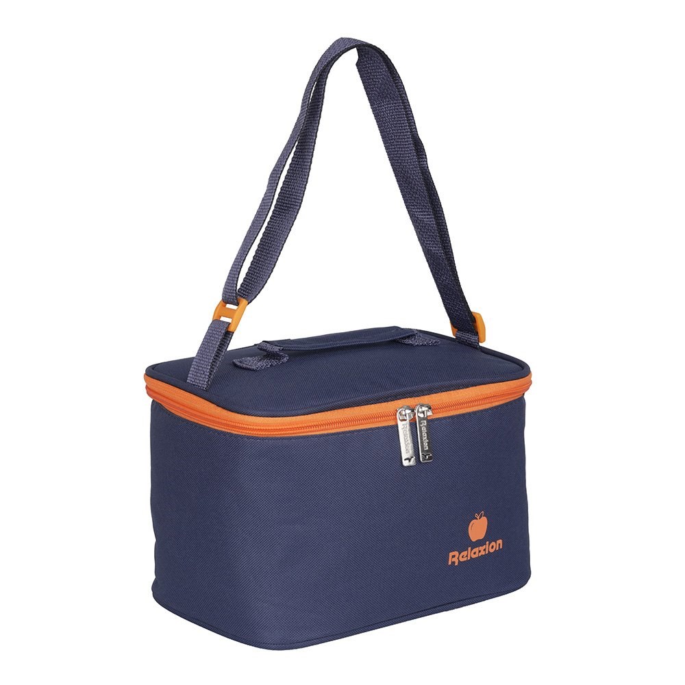 Şapkalı Beslenme Çantası Lacivert Turuncu