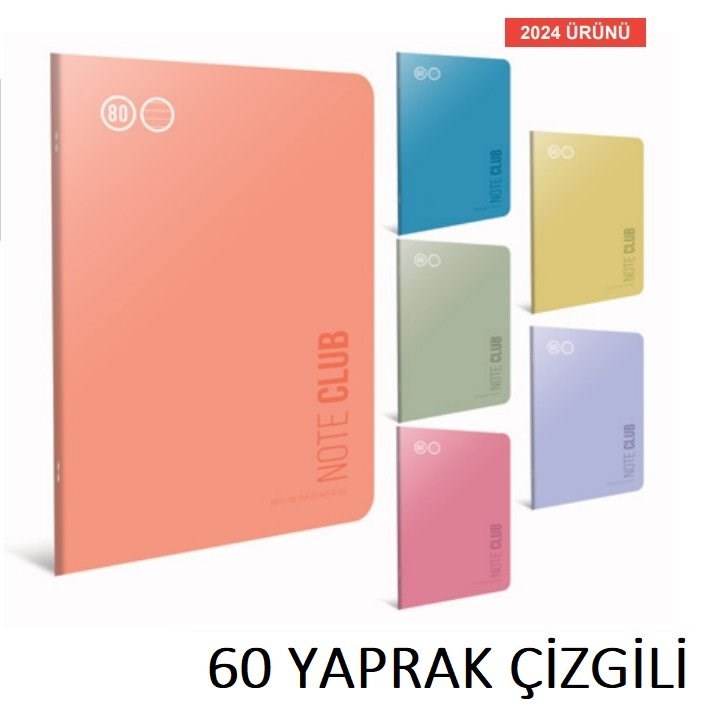 Note Club Tel Dikiş Pp Kpk. A4 Çizgili Def. 60 Yaprak
