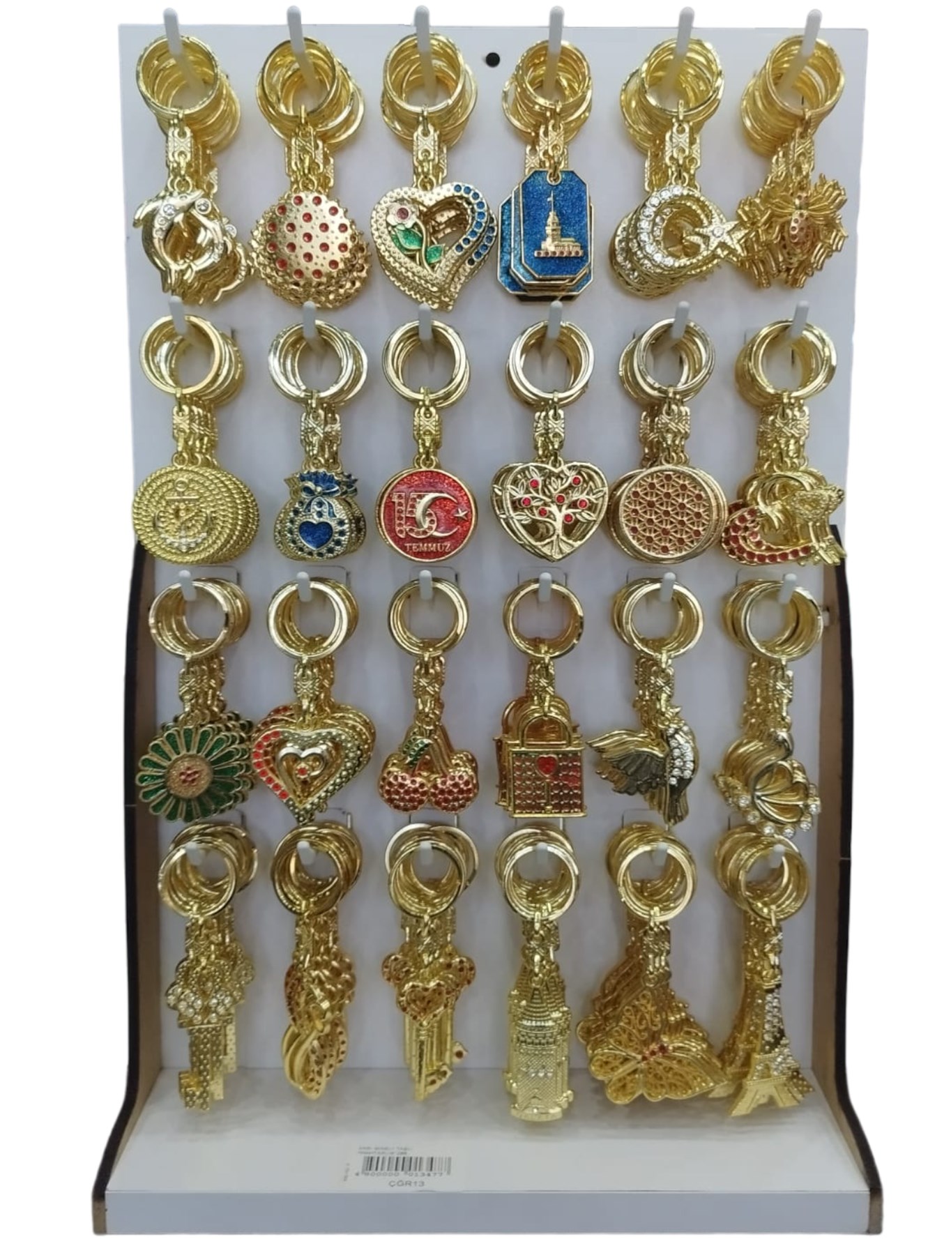 Sarı Mineli Taşlı Anahtarlık*288