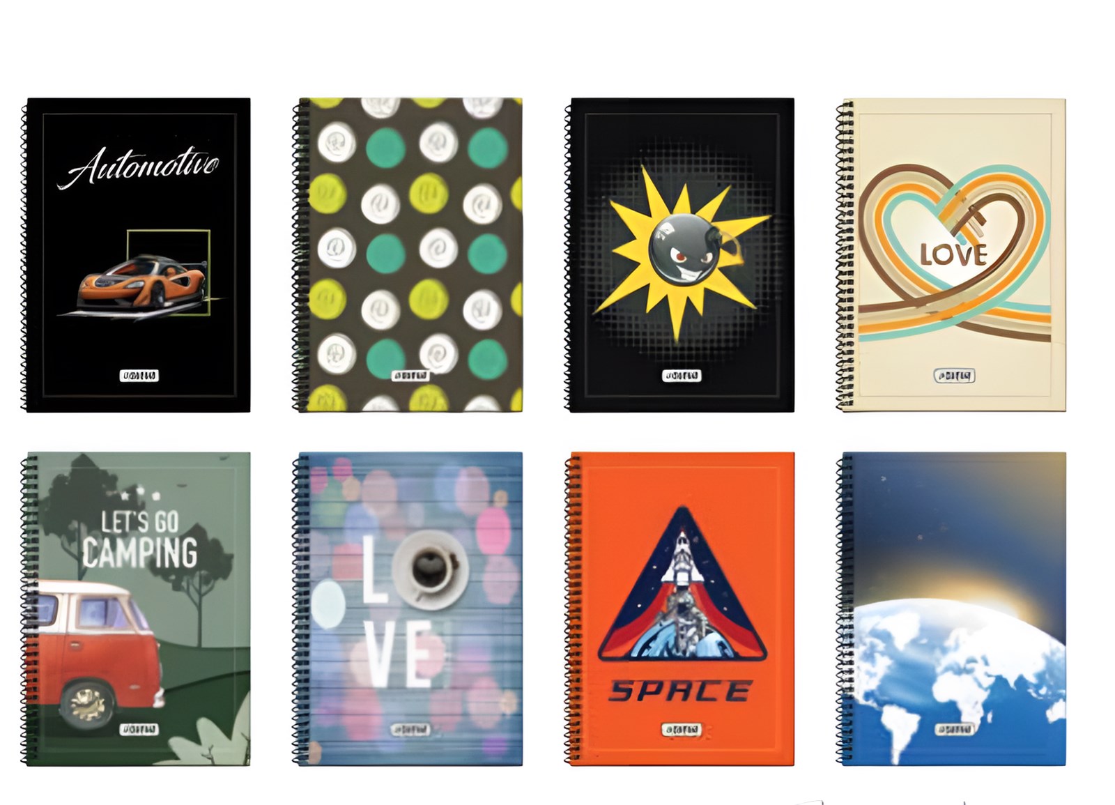 Funcy Sert Kapak Spiralli 17X24 Defter Çizgili 120 Yaprak