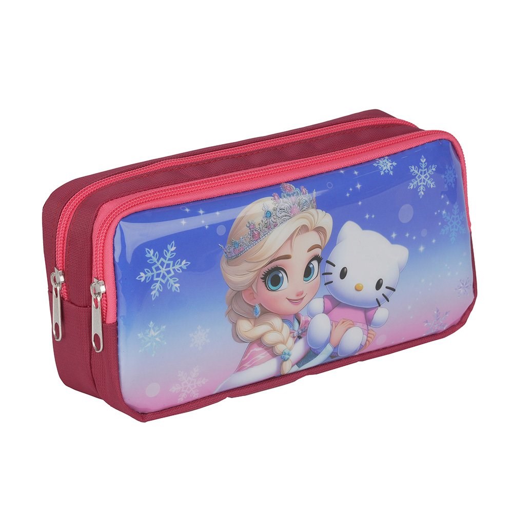 Çift Gözlü Şeffaf Kalemlik Helo Kıtty Elsa