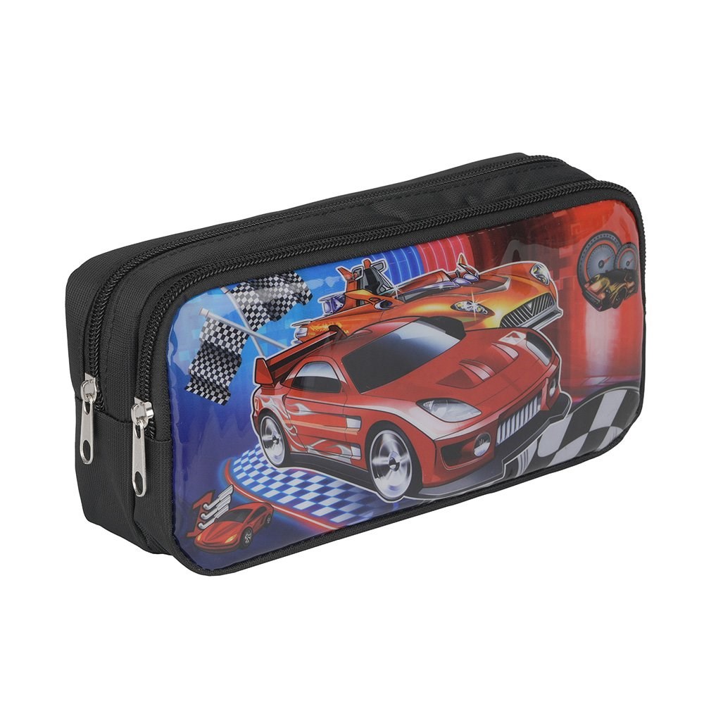 Çift Gözlü Şeffaf Kalemlik Yarış Arabası