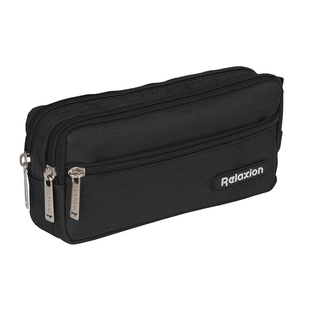 Relaxıon 3 Gözlü Kalemlik Siyah