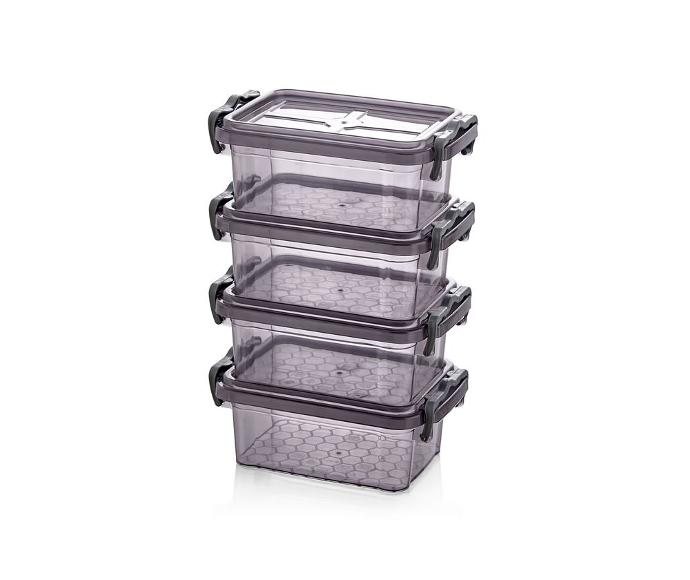 Premium - 4 Lü / Mini Kiler Saklama Kabı Set