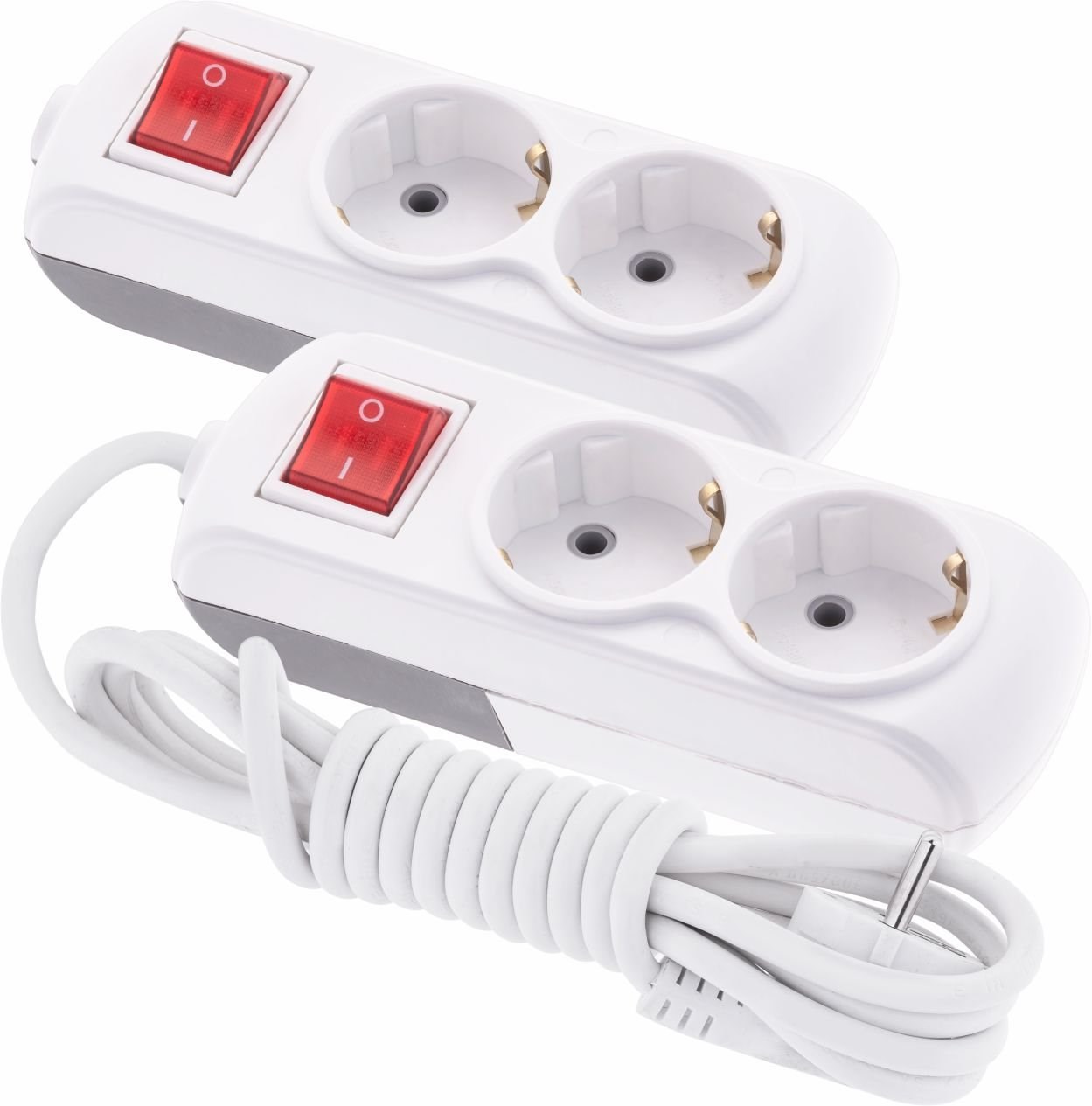 2'Li  Anahtarlı Grup Priz Klemensli